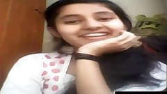 Cute Girl Fondles Boobs Webcam