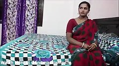 Big boobs indian aunty in red saree fucked by neighbour boy..and  record her